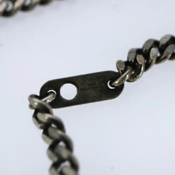 LOUIS VUITTON LV Wood Necklace metal Dark Silver MP2818 LV Auth 87375 - Picture 7 of 15